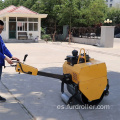 Mini rodillo compactador vibratorio automático con motor diesel